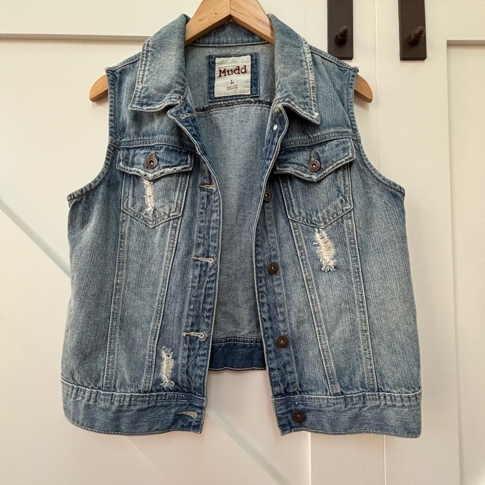 Mudd Blue Denim Vest